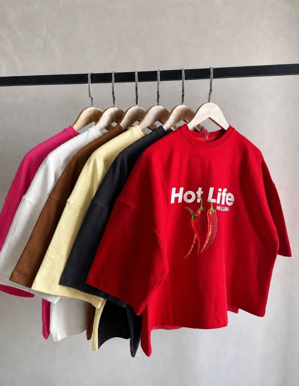 تیشرت کراپ باکسی فلفل 🌶