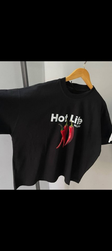 تیشرت کراپ باکسی فلفل 🌶